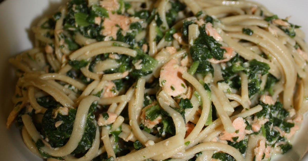 Olive The Ingredients Salmon and Spinach Fettuccine