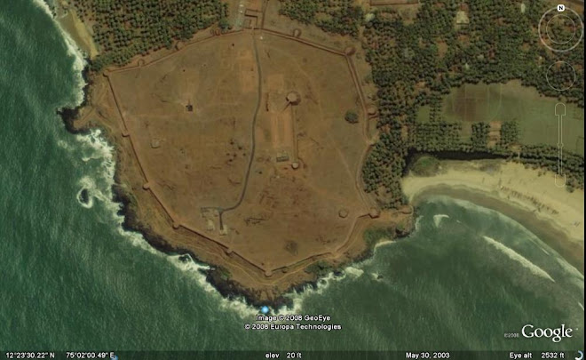 Ariel view of Bekal Fort-India