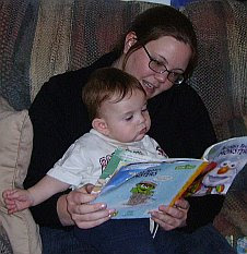 Reading to a child