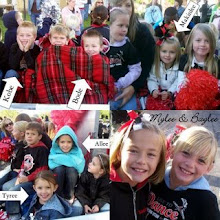 Some of our grandkids at a parade