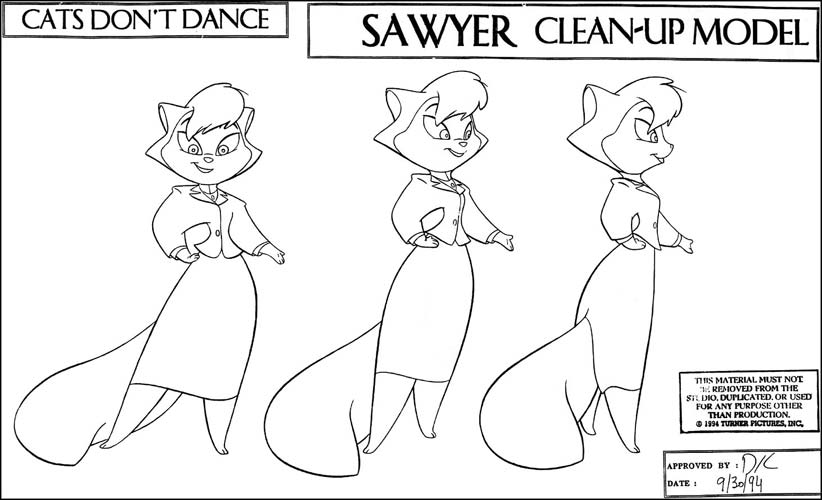 Living Lines Library: Cats Don't Dance - Characters: Sawyer