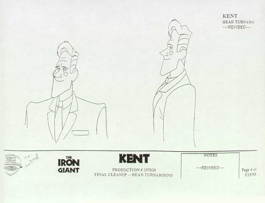 Living Lines Library The Iron Giant Character Kent Mansley