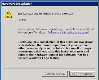 UniPrint 7 Error Message