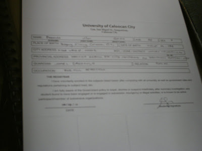 university of caloocan city new & improved registration form