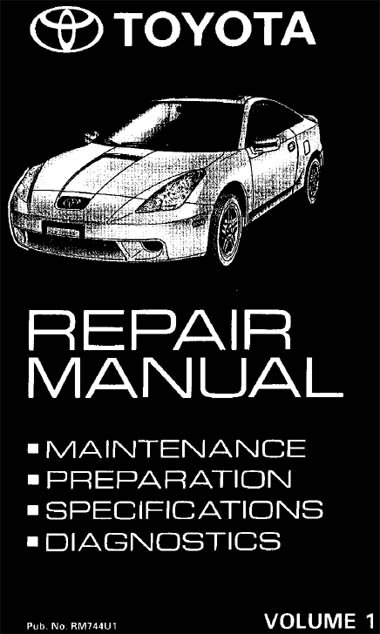 Toyota Celica Repair Manual 1-2ZZ-FE 1999 | TOYOTA repair manuals