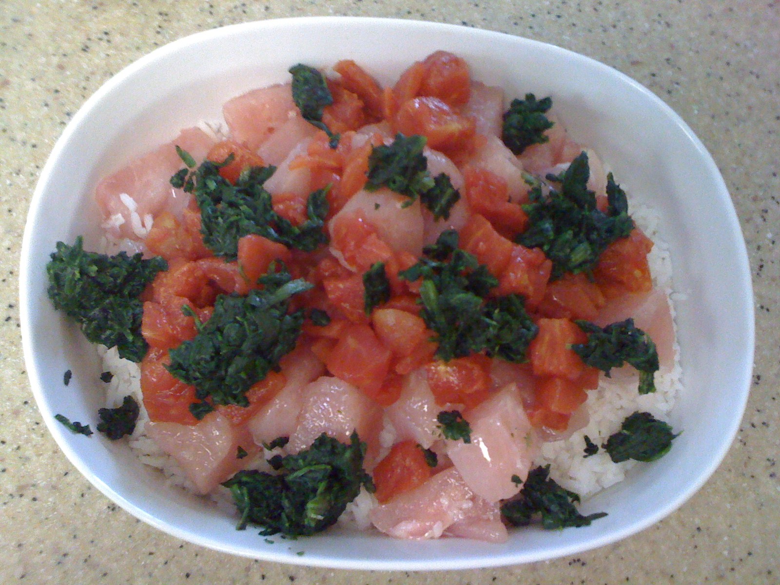 The Persnickety Picnic Spinach Tomato Chicken Rice Casserole