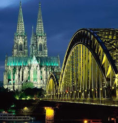 Catedral de Colônia e ponte Hohenzollern