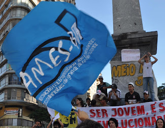 "...aqui está presente o movimento estudantil!" AMES-BH