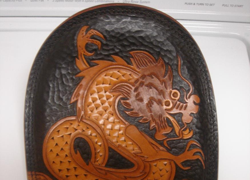 Anvil Customs Custom Tooled Leather Chopper Seats from Anvil Customs