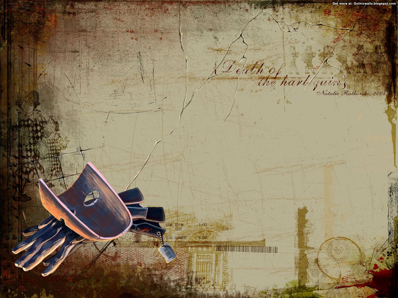 Death of the Harlequin | Gothic Wallpaper Download