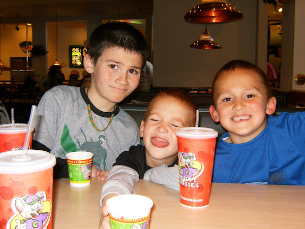 ~Marcel, Zander, and Anthony at Chucky Cheese~