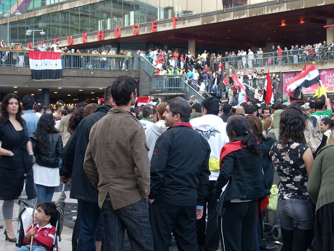 July 29, 2007: Iraqis Celebrate the Asian Cup Victory at T-Centralen in Stockholm