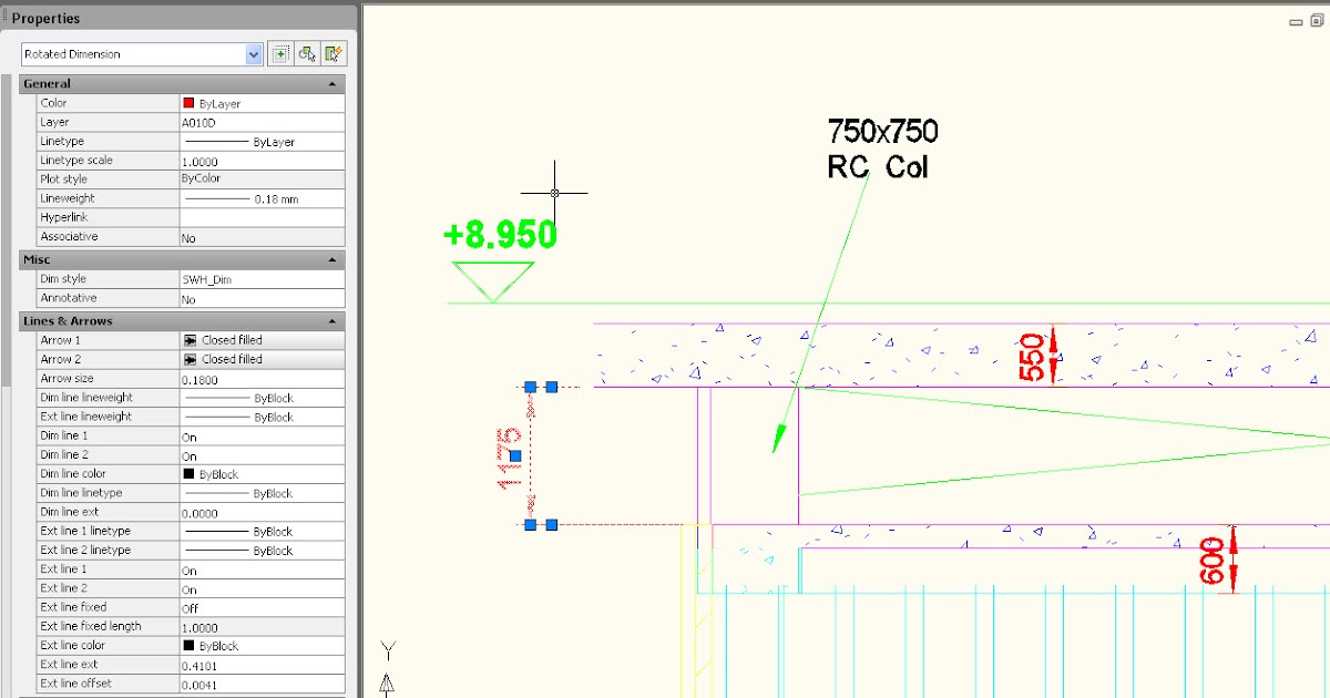 REVIT Structure Learning Curve Dimension Arrow Bug in exported dwg