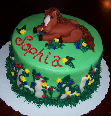 Horse Birthday Cake on Cakes  Sophia S Horse Cake