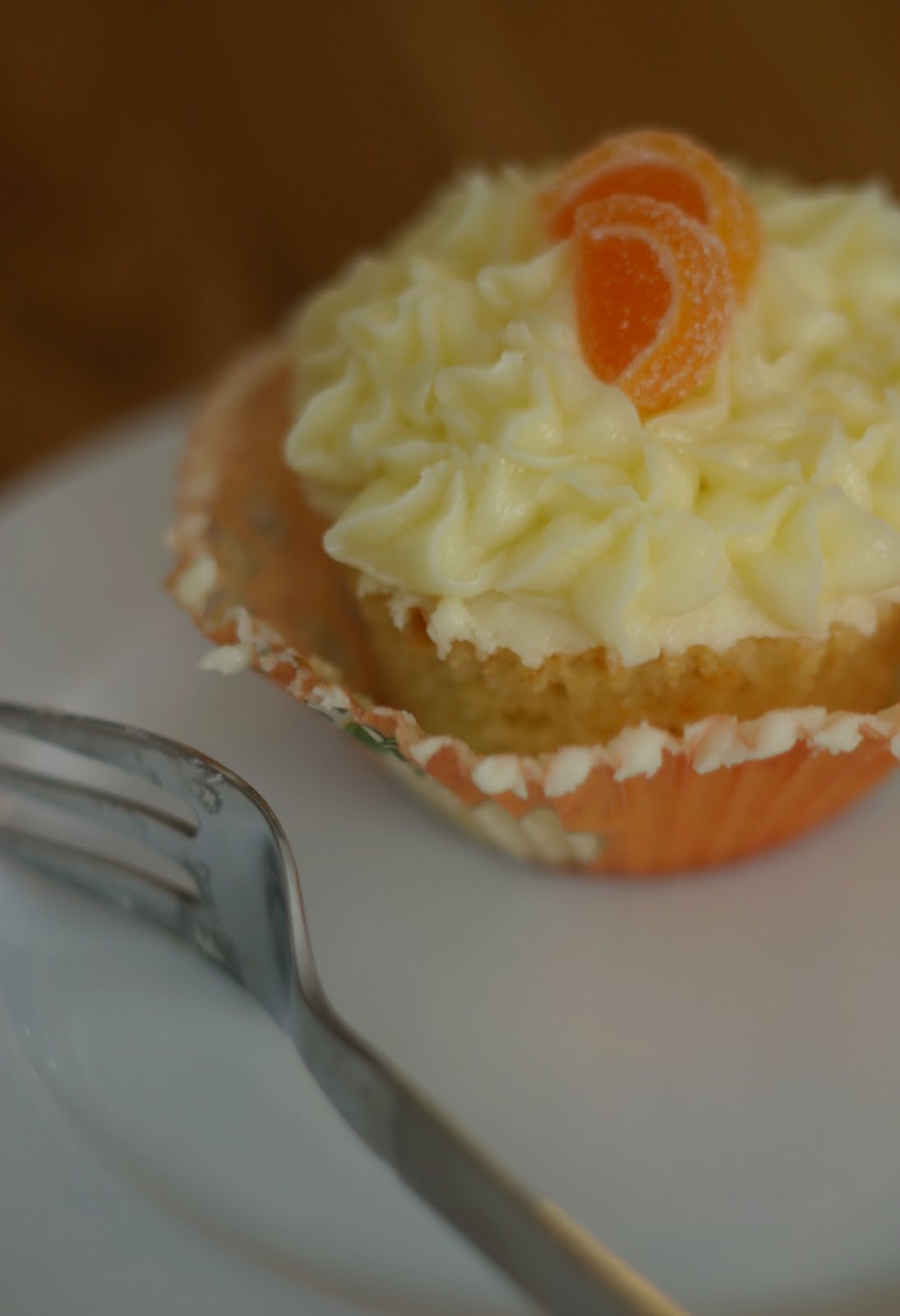 Bilde Av Appelsin Og Vanilje Cupcakes