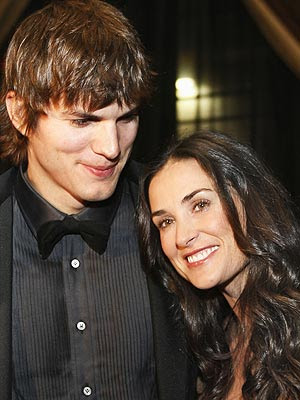 Ashton Kutcher and Demi Moore 