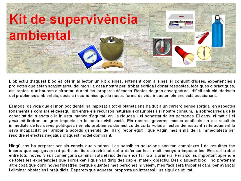 kit de supervivencia ambiental