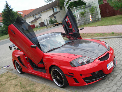 hyundai tiburon, scissor doors