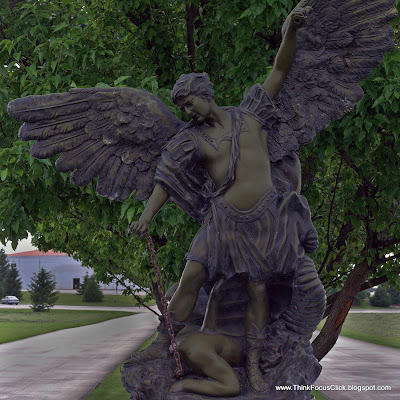 Large statue of St. Michael