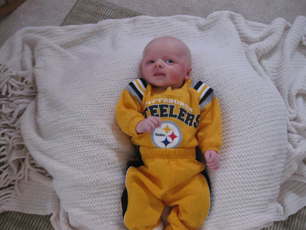 Our little Steelers fan!