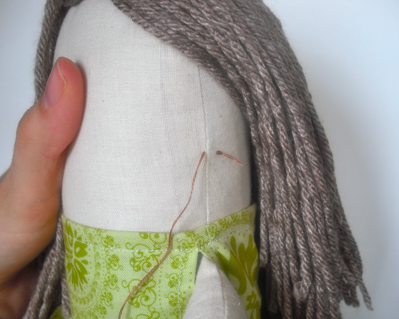 bedtime tales Yarn Doll Hair Tutorial