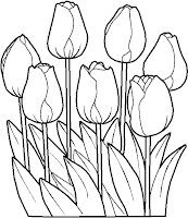 dibujos de flores para imprimir y colorear dibujo de tulipanes para tulipanes para colorear