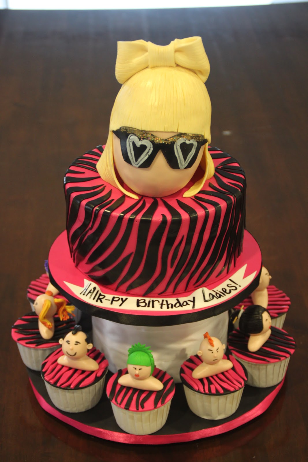 Crazy Hair Themed Cake