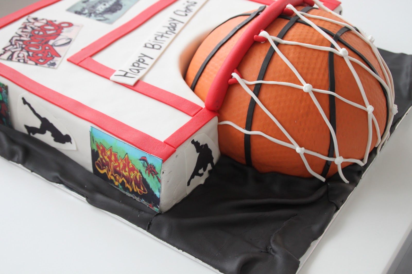 Basketball Graffiti Cake