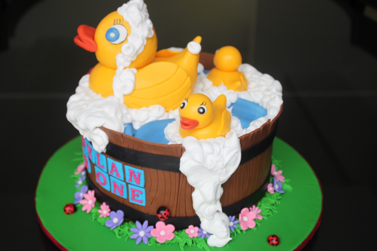 Celebrate With Cake 1st Birthday Rubber Ducky Cake