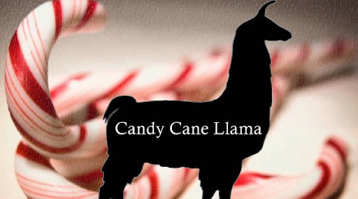 Candy Cane Llama