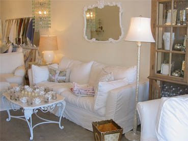 shabby chic white mirror living room slipcovers
