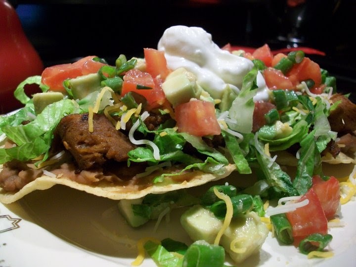 The Vegetarian Carnivore Seitan Asada Tostada!