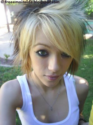 cute hairstyles for girls with long_15. EMO Strawberry Girl Hairstyle.