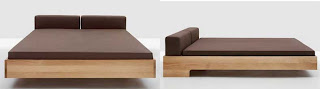 Unique square bed minimalist style