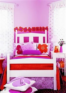 Oldies bedroom Decoratin for Kids pink color