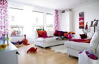Best Interior Collection Pink Living room Designs