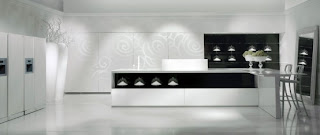 Contemporary Black And White Kitchen
