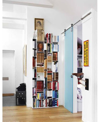Wonderful and Snazzy Example Swedish Apartment, Artist Maria Adlersson Bookcase