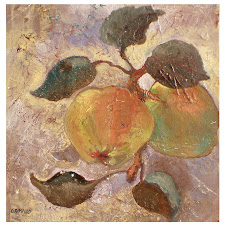 Pommes de ... Nature+morte+aux+pommes+(30x30)