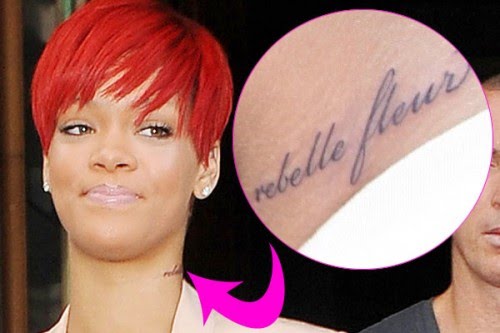 name to the Rihanna Navy Reb'L Fleur It's much like the new tattoo she