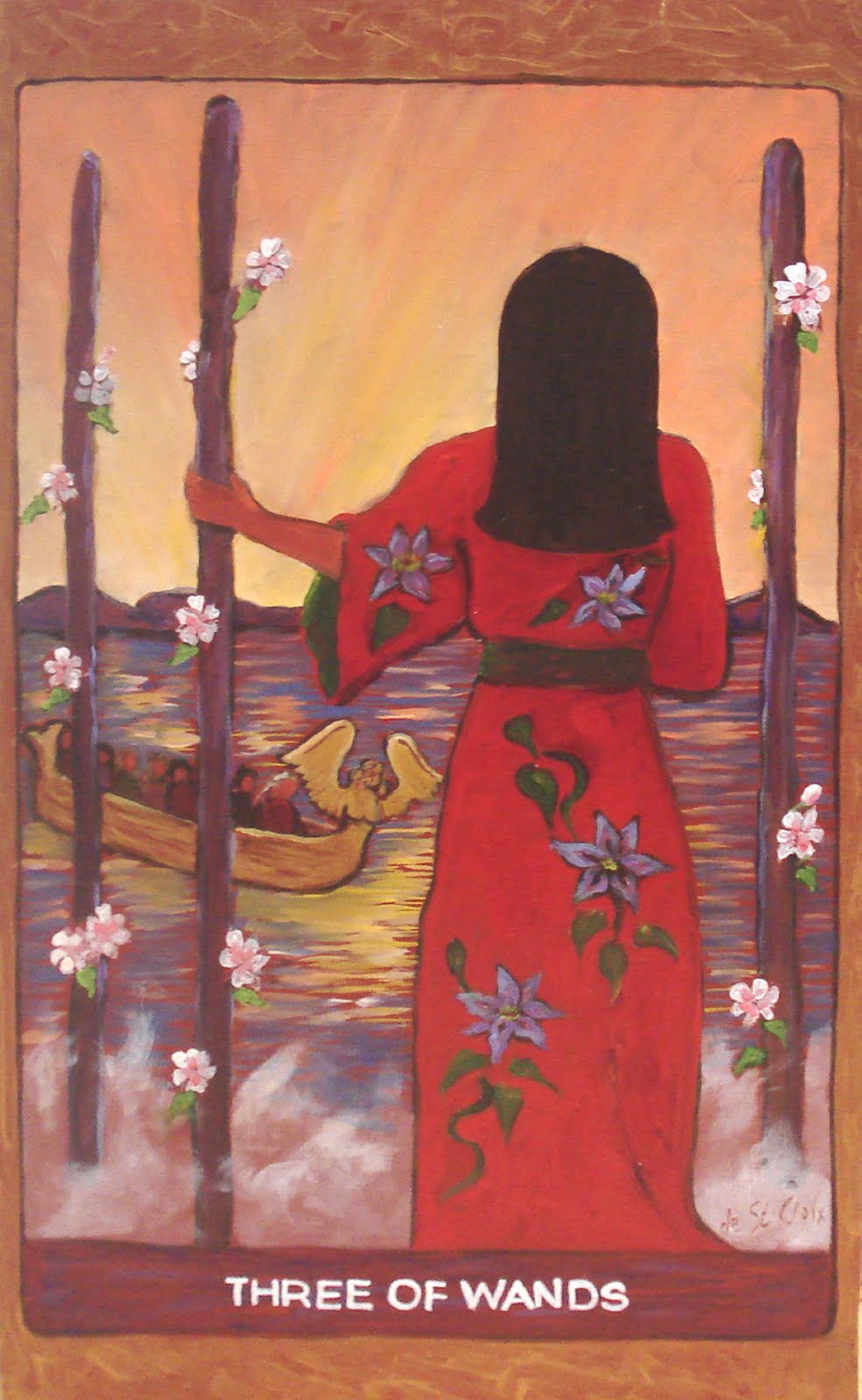 Tarot de St. Croix The Three of Wands