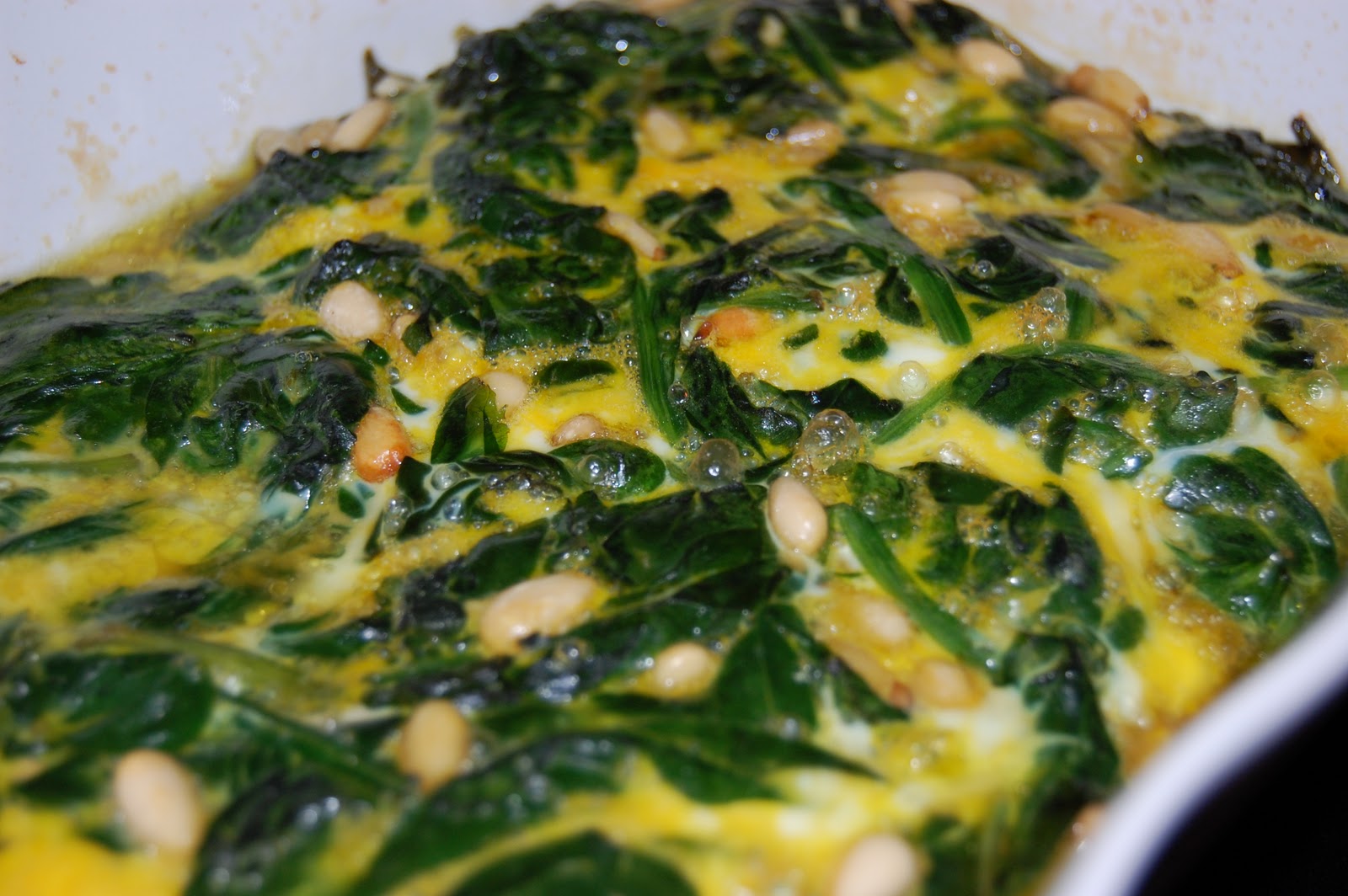 Today's Menu Take It or Leave It Baked Spinach