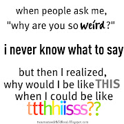 Newer Post Older Post Home (weirdlikethis)
