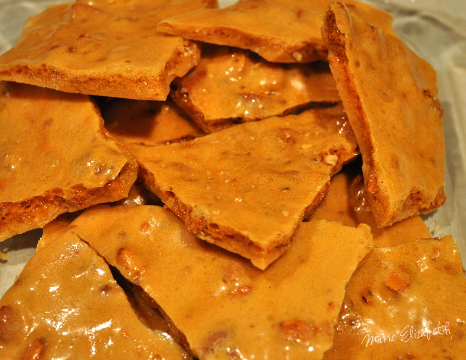 The Places I go... Homemade almond brittle