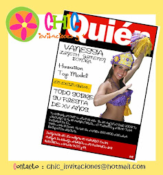 Invitación tipo Revista XV años