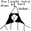 Archdruid Eileen as drawn by Dave Walker