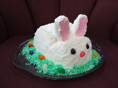 easter bunny cake. easter bunny cake recipe.