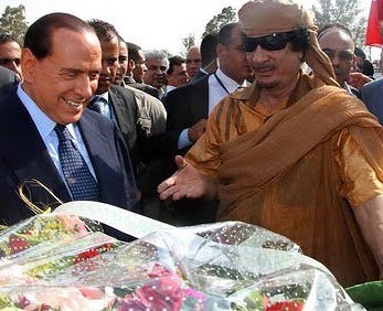 Berlusconi+Gaddafi+Goeldi+Libya.