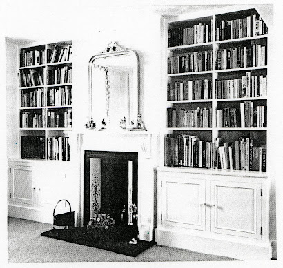 cupboards and shelves with undetectable false book ends