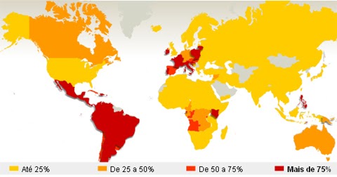 pensamentos ateus: O que diz o mapa-mundi dos países católicos?